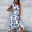 2022 Summer New Women's Lace Dress with Print