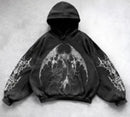 Hooded Printed Hip Hop Y2G Streetwear Sweatshirt