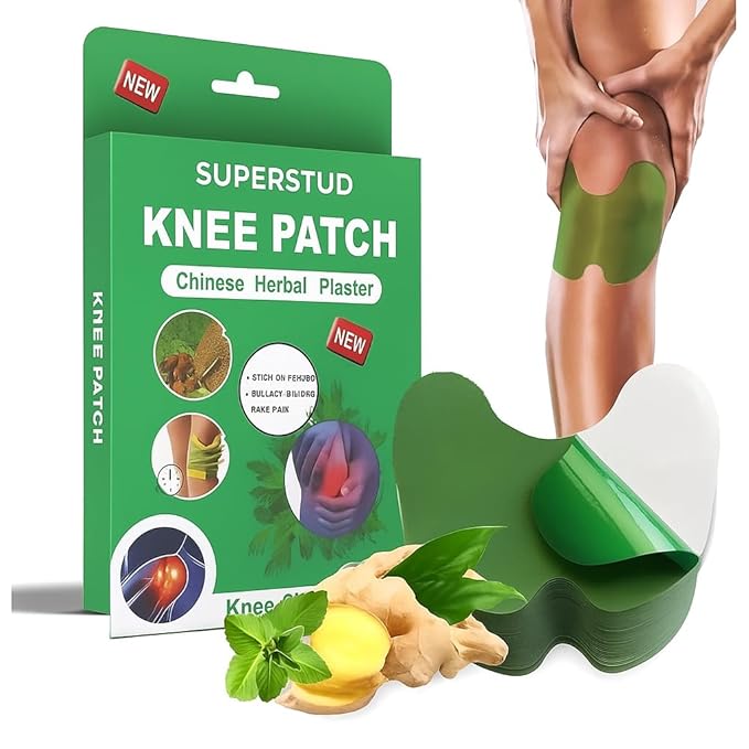 Knee Pain Relief Patches for Instant Relief | Natural Herbal Patches Sticker (Pack of 10) | Relief of Joint Pains Patch for Muscle Stiffness, Knee, Back, Neck, Shoulder Pain (10)