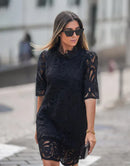 Plus Size Spring/Summer Two-Piece Chiffon Dress Set